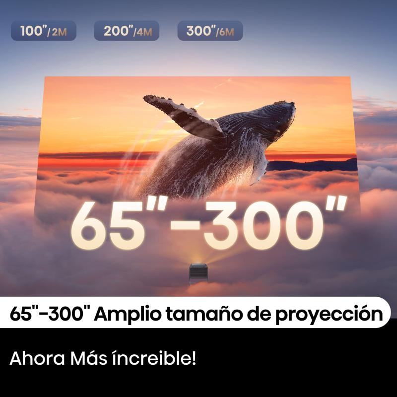 MINI PROYECTOR LÁSER TRICHROMA 4K VIDAA CON SUBWOOFER INTEGRADO C2ULTRA